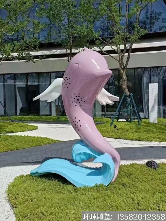 不锈钢海豚雕塑加工厂家
